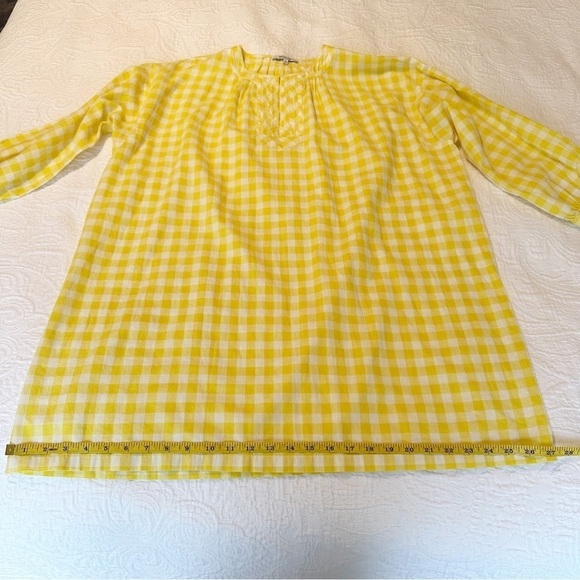 Madewell Yellow Gingham Tunic Dress - Small - Picture 13 of 16